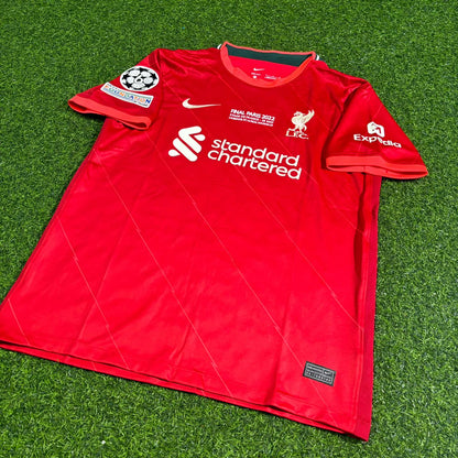 Roberto Firmino #9 Liverpool 2022 Champions League Final Home Retro Football Jersey Kit