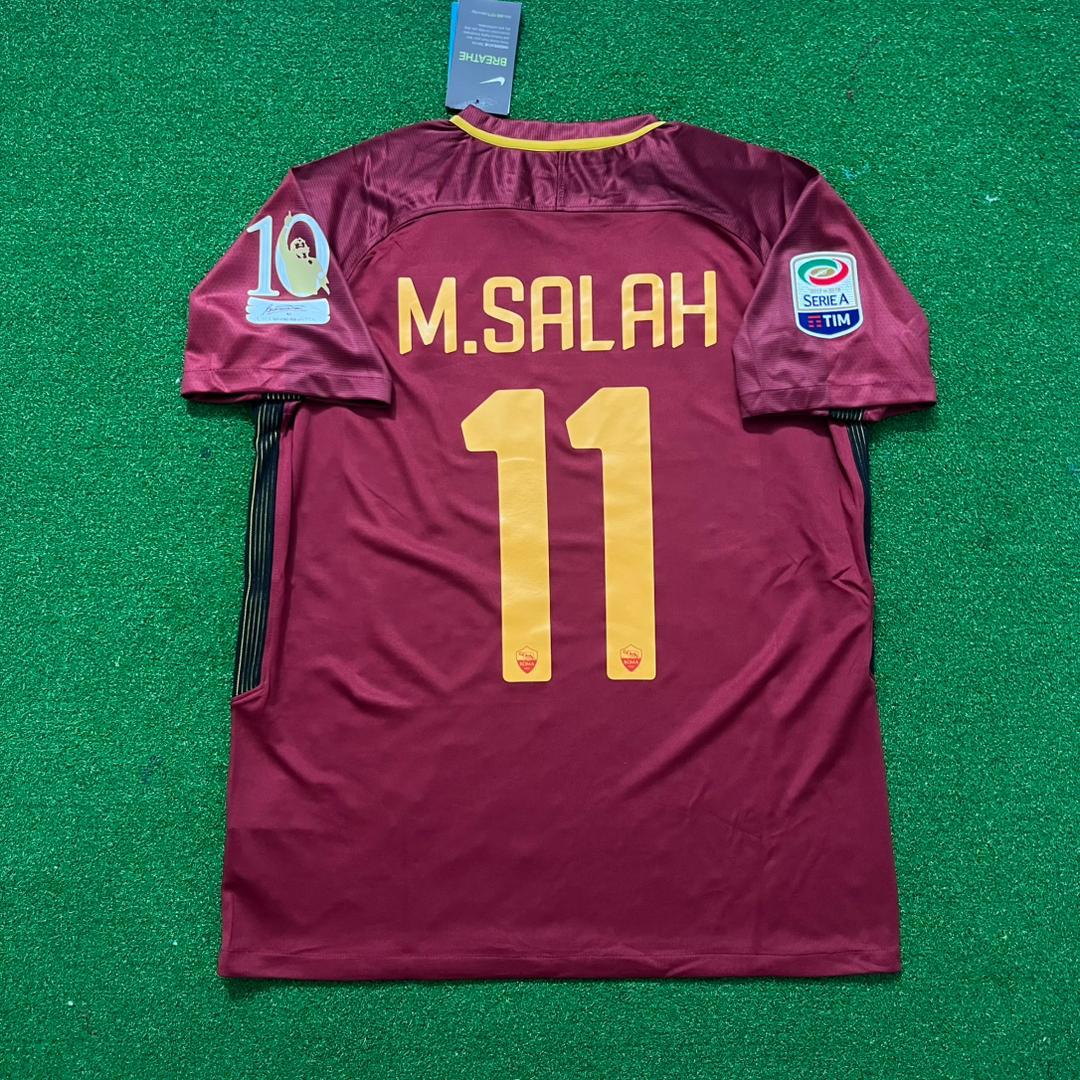 Mohamed Salah AS Roma 2016 2017 Retro Football Jersey Kit