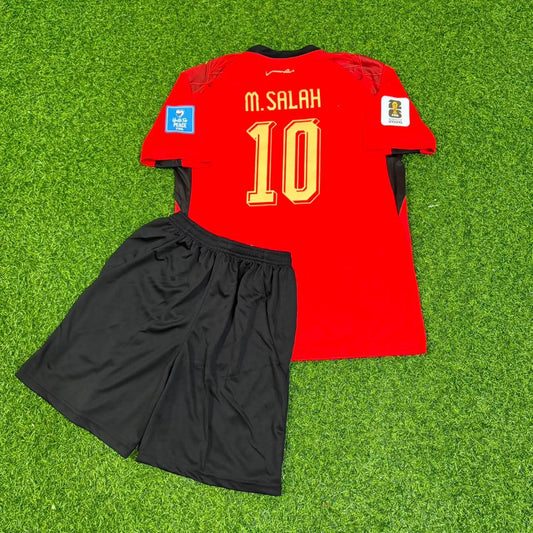 Mohamed Salah Egypt 2026 World Cup Home Kids Football Jersey Paradise Edition