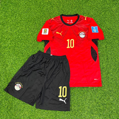 Mohamed Salah Egypt 2026 World Cup Home Kids Football Jersey Paradise Edition