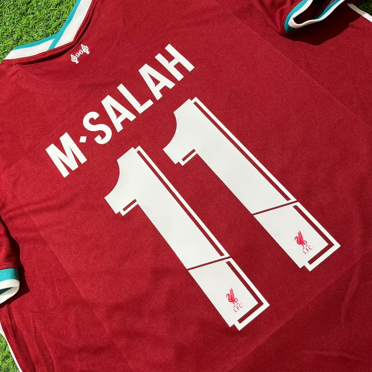Mohamed Salah 11# Liverpool 2019 2020 Home Retro Football Jersey Kit