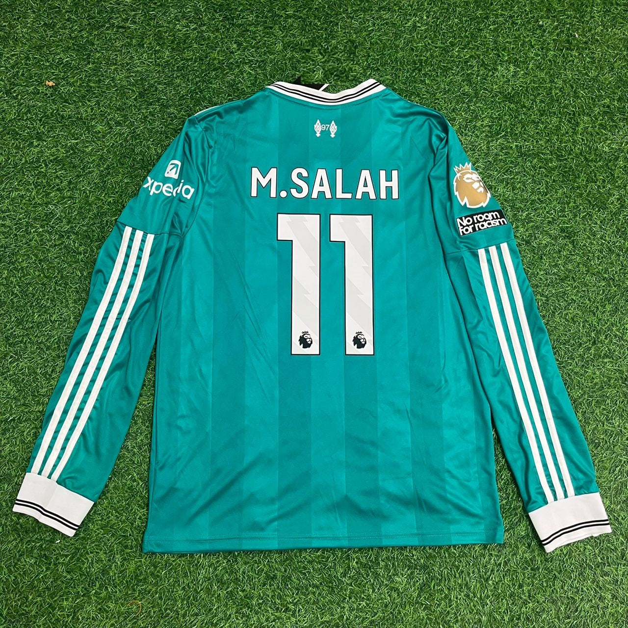 Mohamed Salah Liverpool 2025 Away Long Sleeve Football Jersey