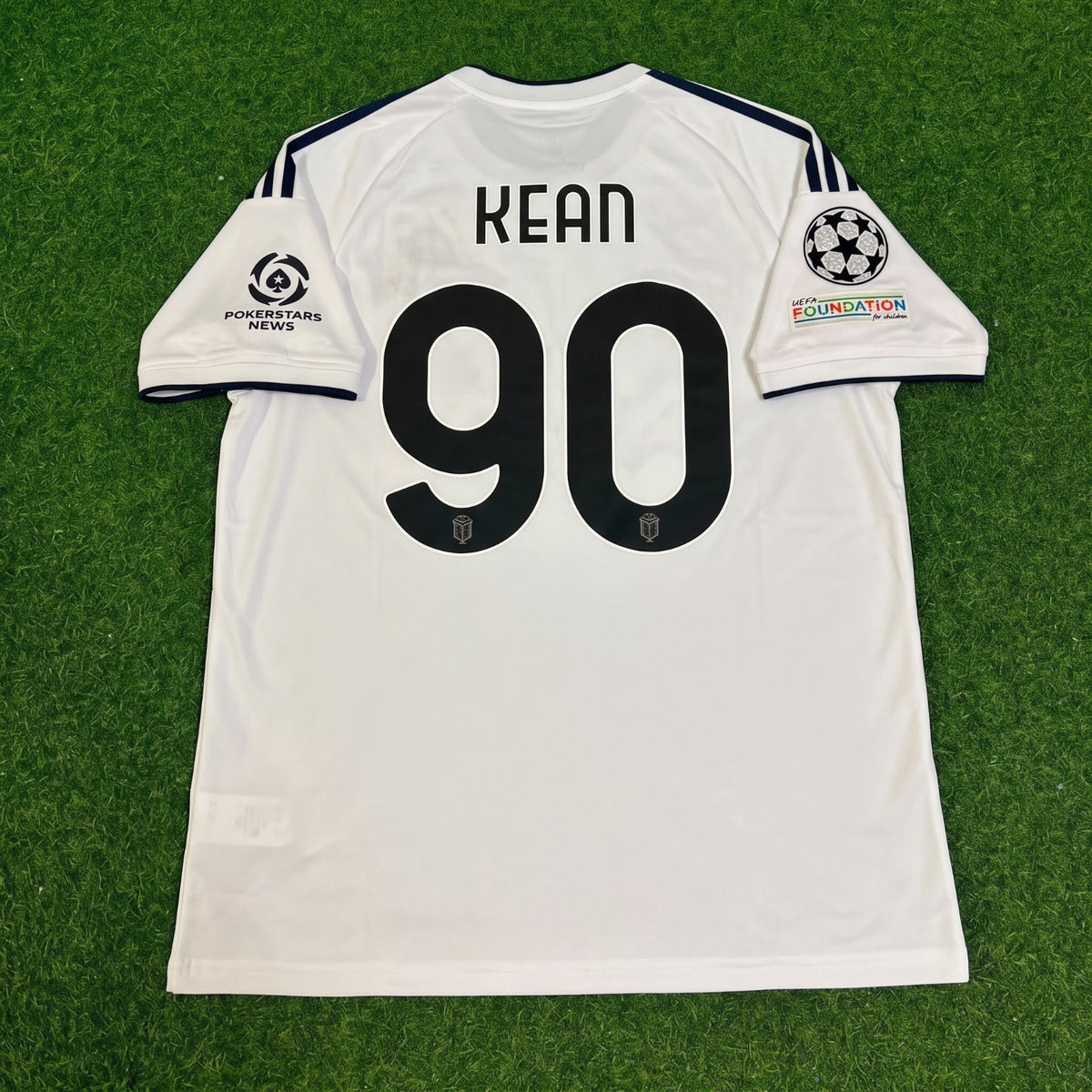 Moise Kean #90 Como 2027 Away Champions League Patch Football Jersey