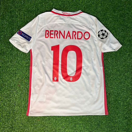 Monaco Bernardo Silva 2016 2017 Retro Jersey Maillot Trikot Soccer Kit