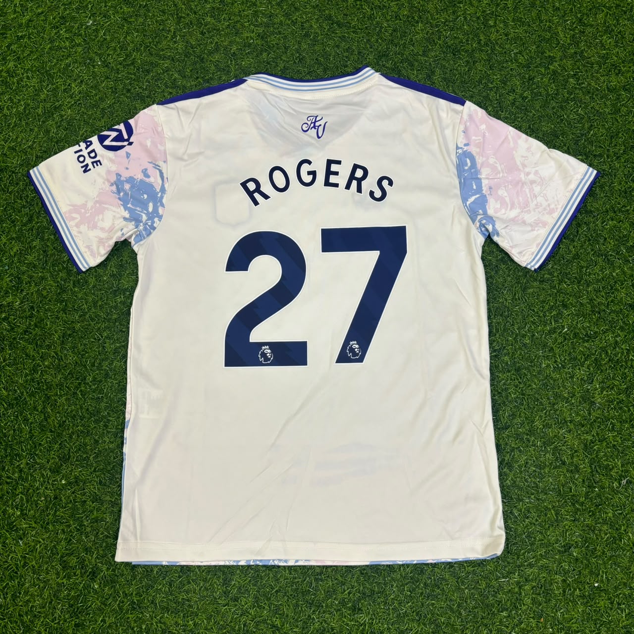 Morgan Rogers 27- Aston Villa 2026 Third Football Jersey