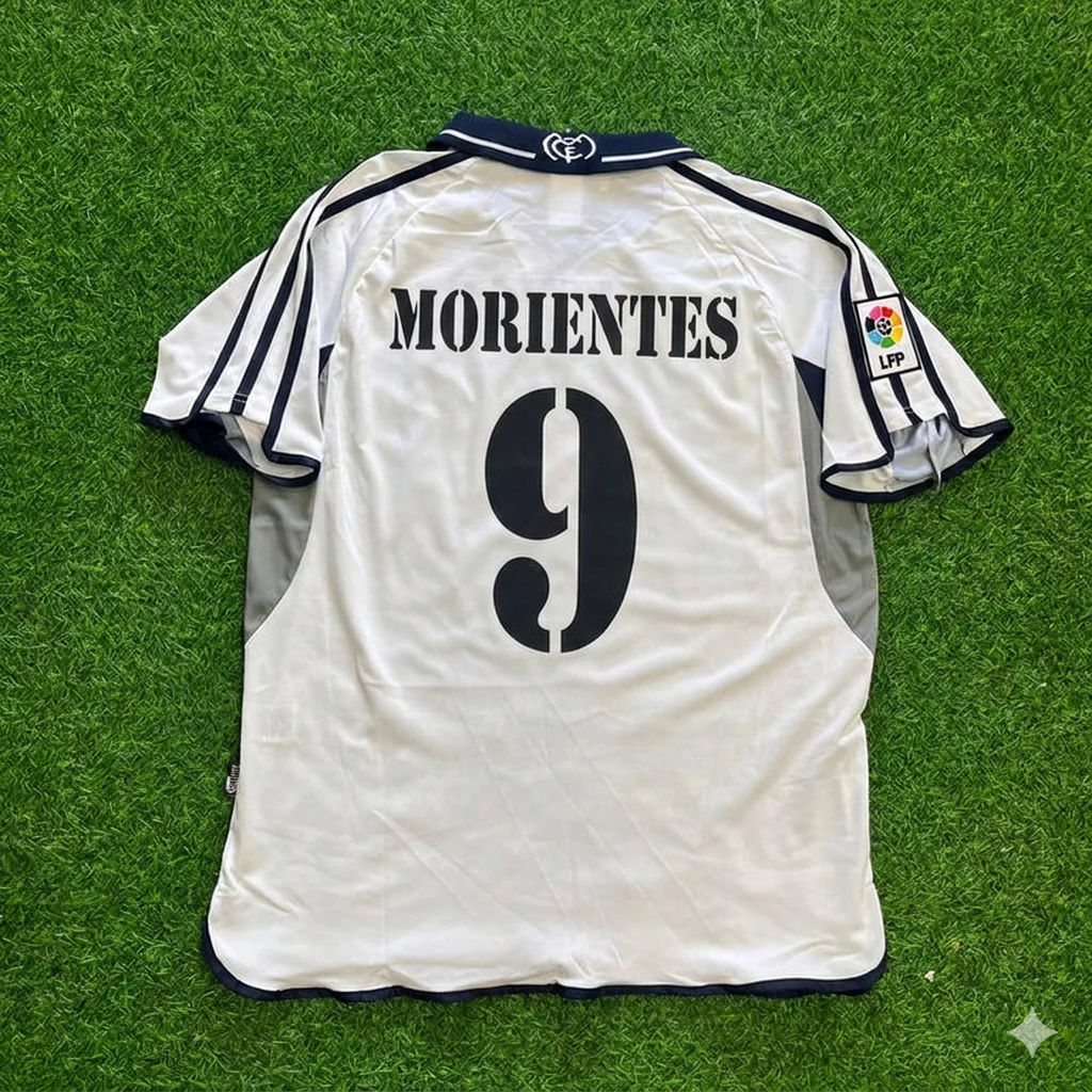 Fernando Morientes 9 - Real Madrid 2000 Retro Football Jersey