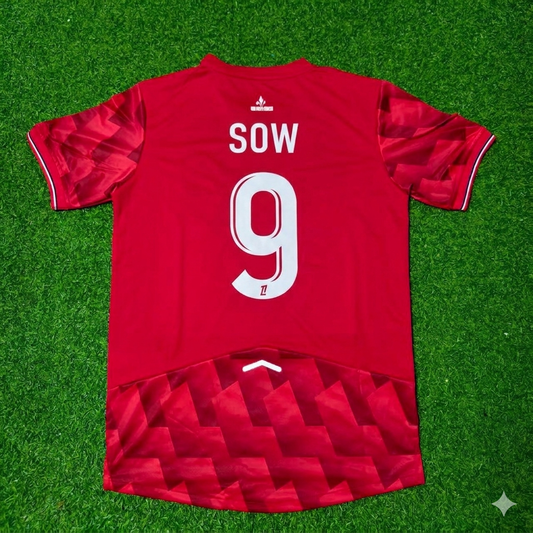 Moussa Sow #9 LOSC Lille Home Football Retro Football Jersey