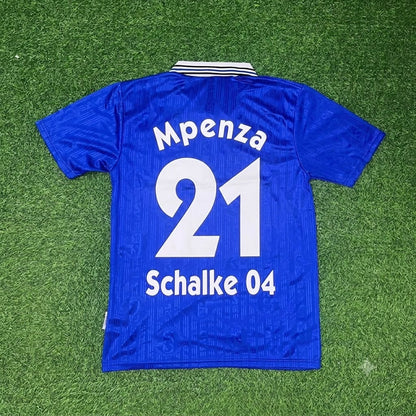 Emile Mpenza Schalke 04 Heim Retro Fußballtrikot Jersey