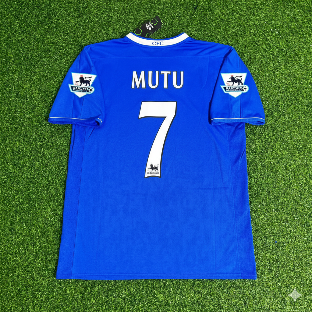 Adrian Mutu Chelsea 2003 2005 Season Home Navy Blue Retro Football Jersey