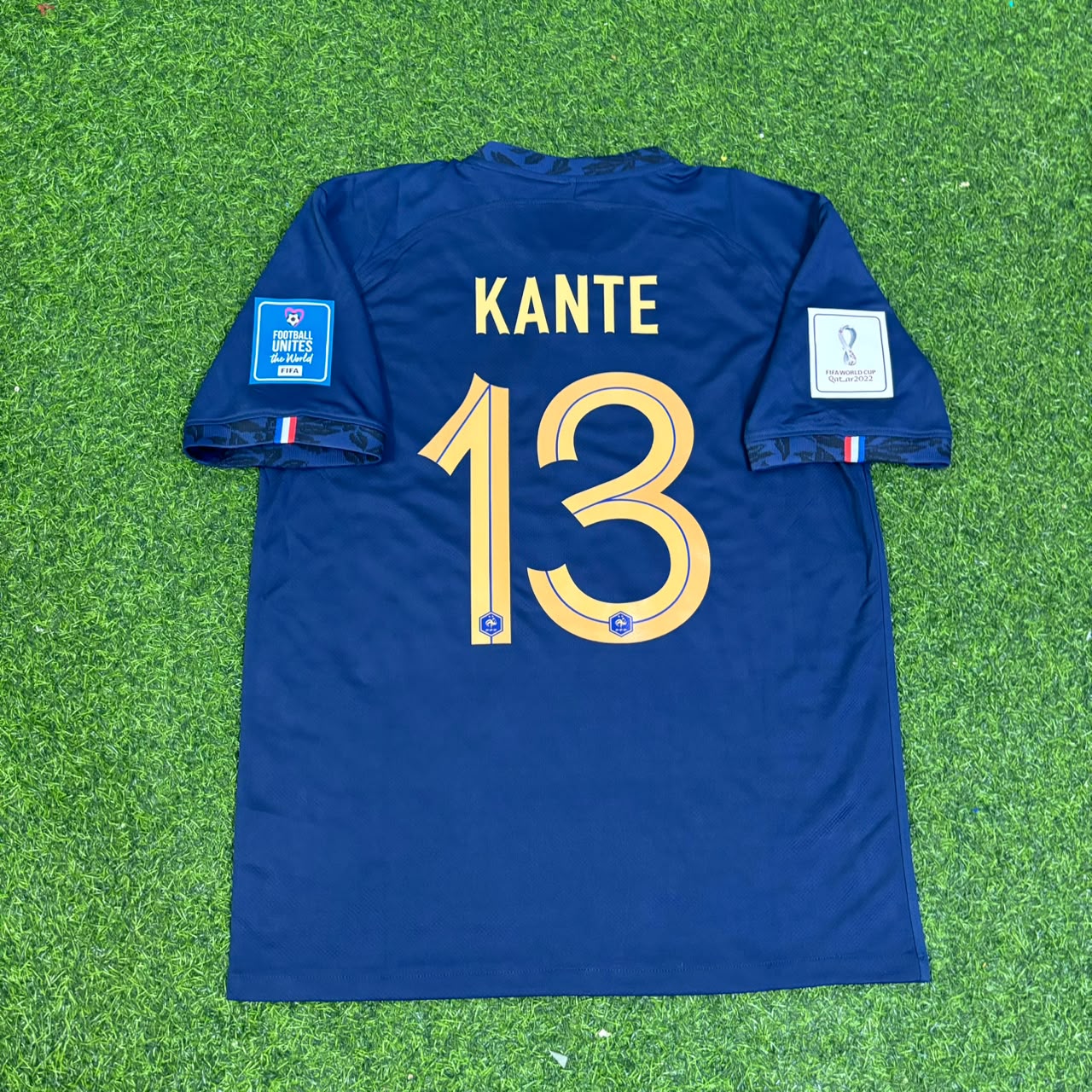 France World Cup 2022 N'Golo Kante Final Retro Football Jersey