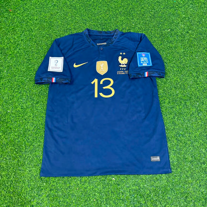 France World Cup 2022 N'Golo Kante Final Retro Football Jersey