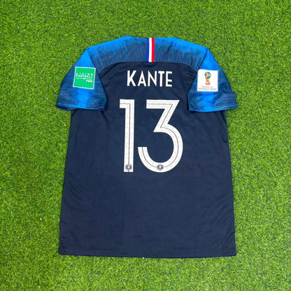 France World Cup 2018 N'Golo Kanté 13 Final Retro Football Jersey