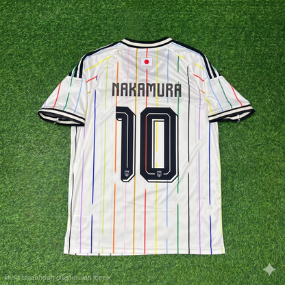 Shunsuke Nakamura Japan Away White Football Jersey