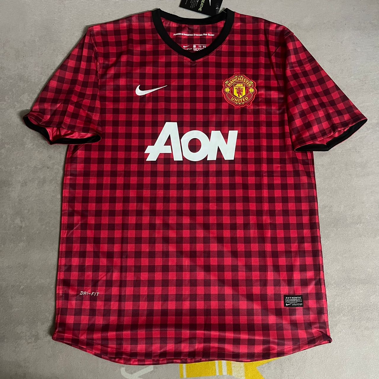 Shinji Kagawa Manchester United 2012 2013 Season Red Retro Football Jersey