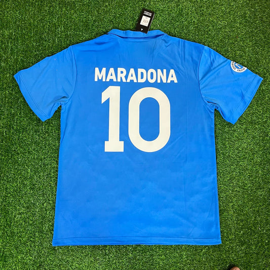 Napoli Retro Diego Armando Maradona Vintage Football Maillot Maglia Jersey Trikot