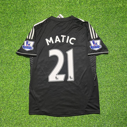 Nemanja Matic Chelsea 2013/14 Black Retro Football Jersey Kit
