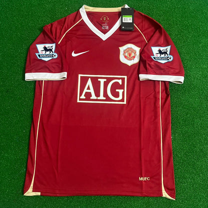 Nemanja Vidic Manchester United 2006/07 Football Jersey Kit