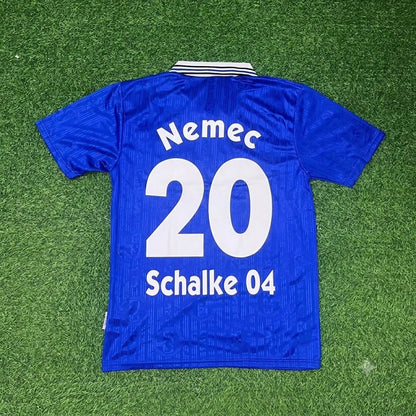 Jiri Nemec Schalke 04 Heim Retro Fußballtrikot Jersey