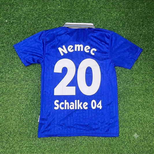 Jiri Nemec Schalke 04 Heim Retro Fußballtrikot Jersey
