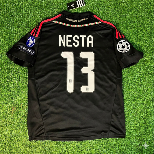 Alessandro Nesta 13 - Milan Third Kit 2011/12 Retro Football Jersey Kit