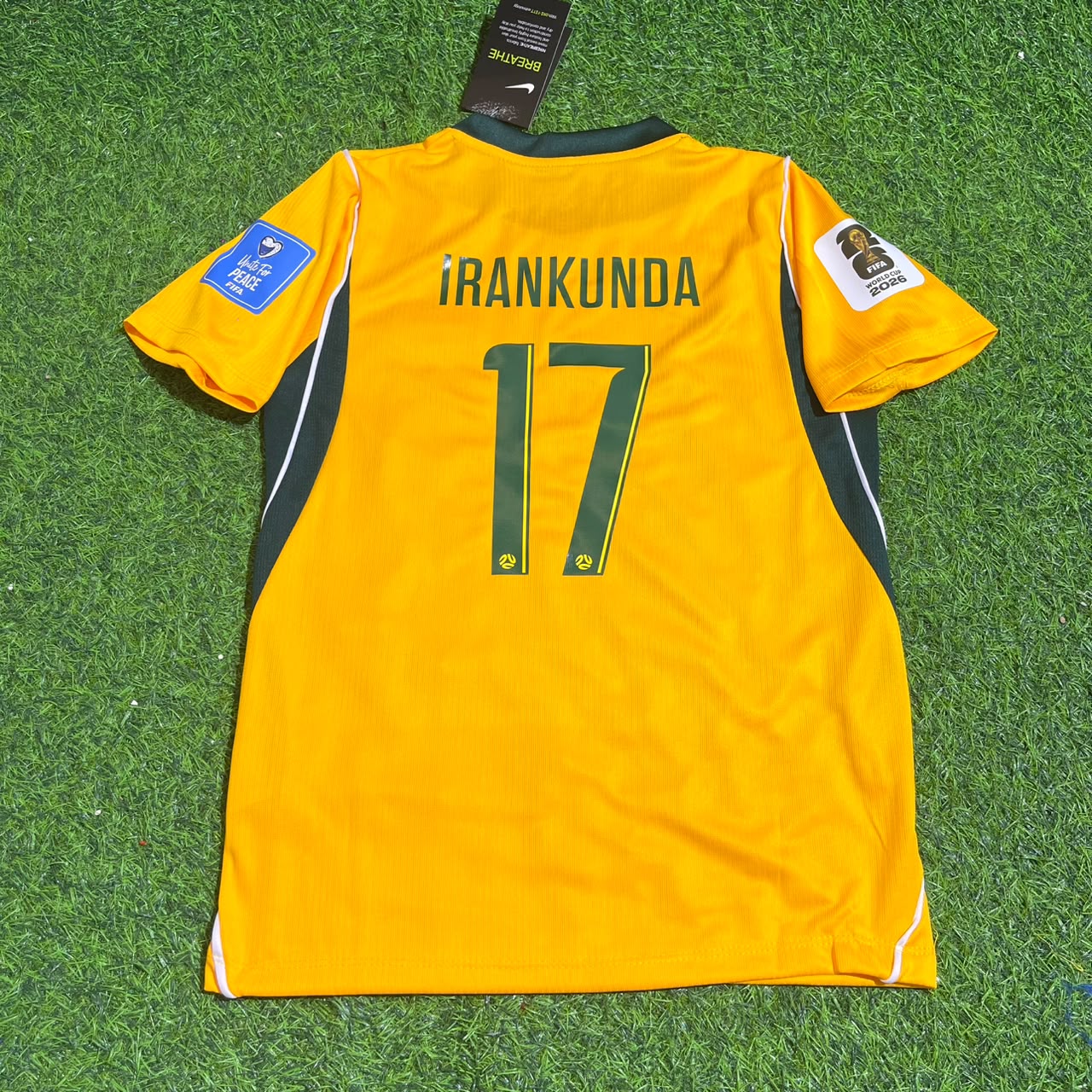 Australia World Cup 2026 Nestory Irankunda Kids Football Jersey