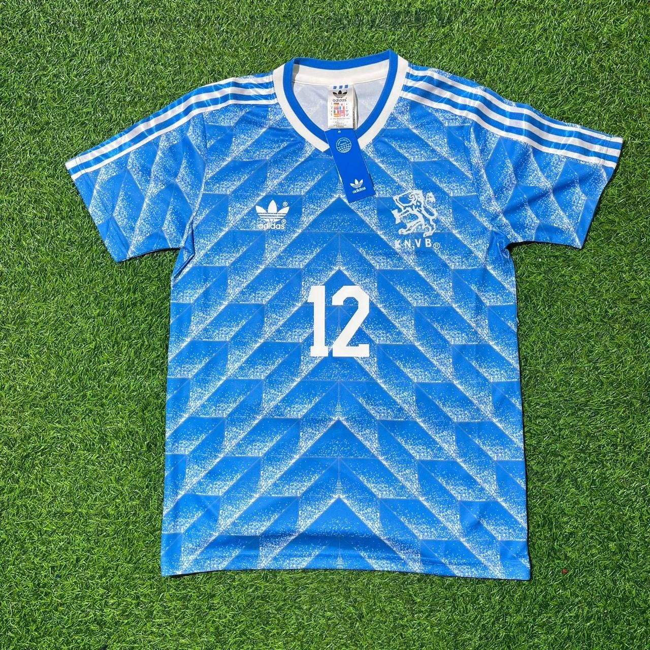 Netherlands 1988 Marco van Basten Retro Football Jersey back view