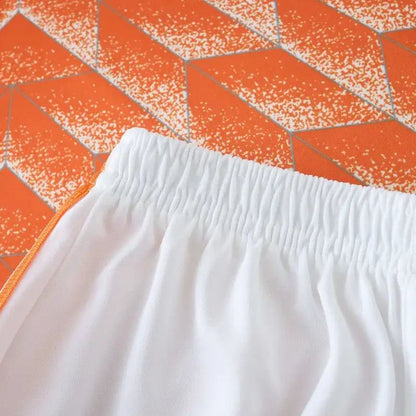 Netherlands 1988 Retro Home Kids Football Jersey detail view