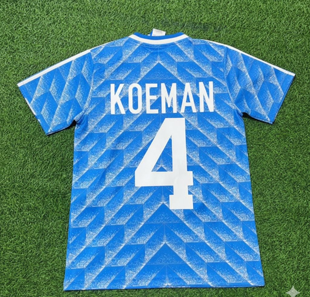 Netherlands 1988 Ronald Koeman Retro Football Jersey front view