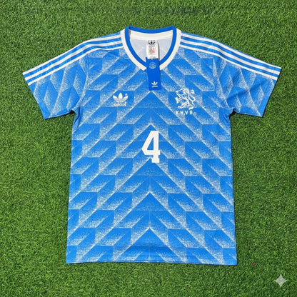 Netherlands Frank de Boer Retro Football Jersey back view