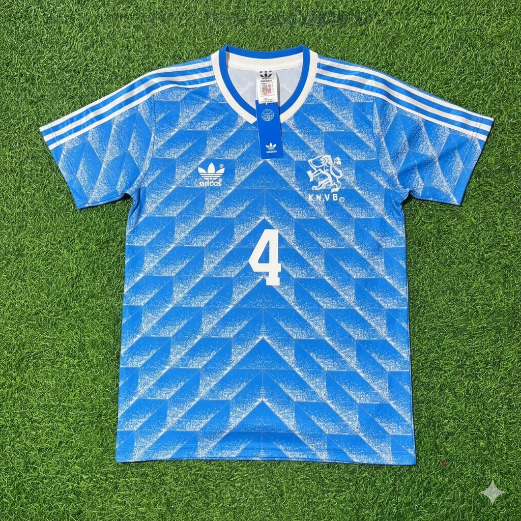 Netherlands 1988 Ronald Koeman Retro Football Jersey back view