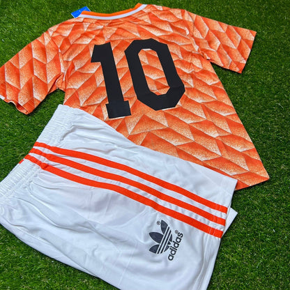 Netherlands 1988 Ruud Gullit Home Kids Football Jersey back view