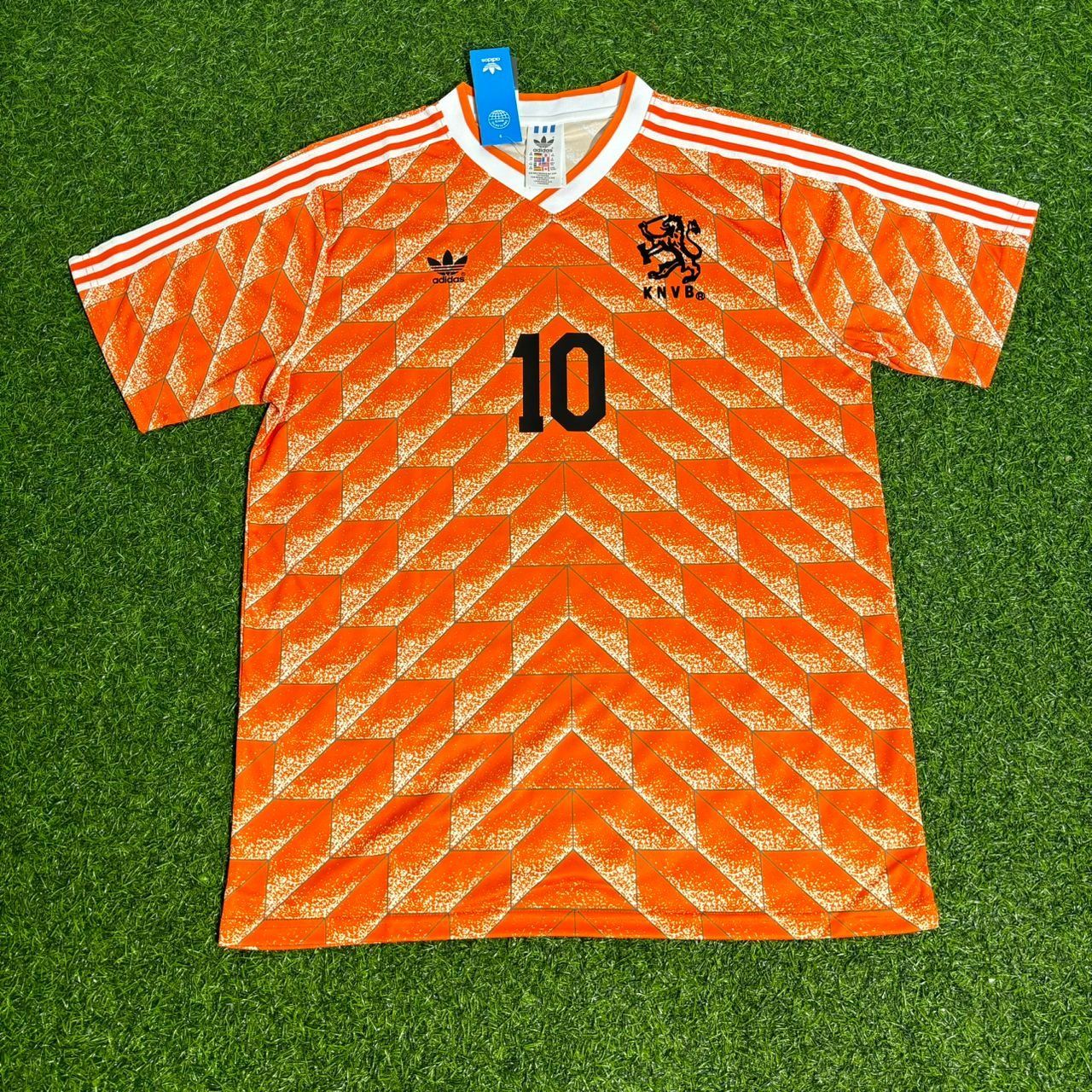 Netherlands 1988 Ruud Gullit Retro Football Jersey back view