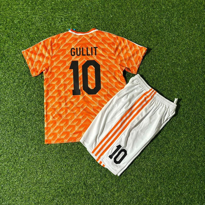 Netherlands 1988 Ruud Gullit Retro Football Jersey detail view