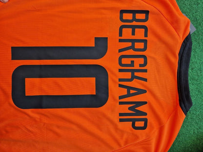 Netherlands 2002 World Cup Dennis Bergkamp Retro Football Jersey detail view