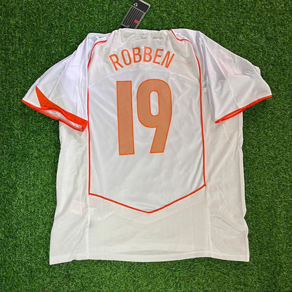 Netherlands 2006 Arjen Robben the White Football Jersey front view
