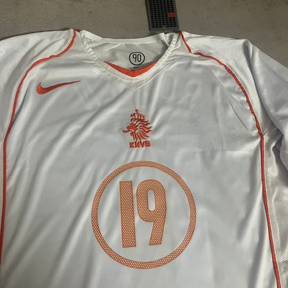 Netherlands 2006 Arjen Robben the White Football Jersey detail view