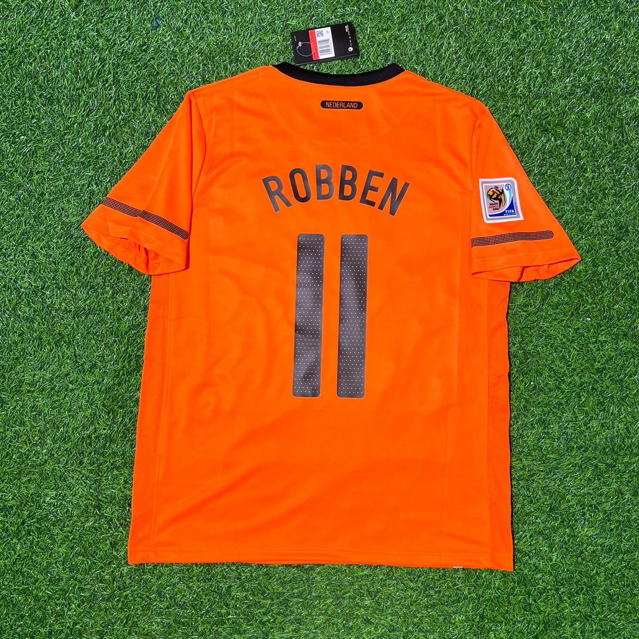 Netherlands 2010 World Cup Arjen Robben Football Jersey front view