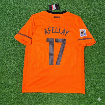 Netherlands 2010 World Cup Ibrahim Afellay Football Jersey front view