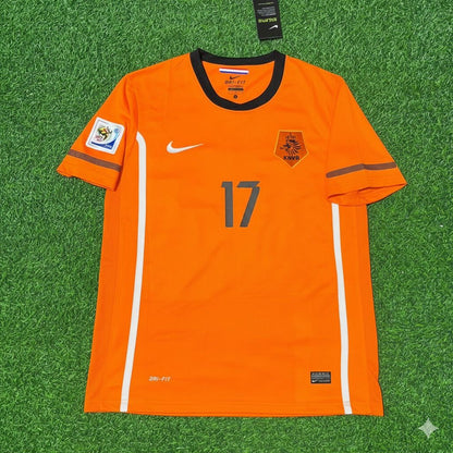 Netherlands 2010 World Cup Ibrahim Afellay Football Jersey back view