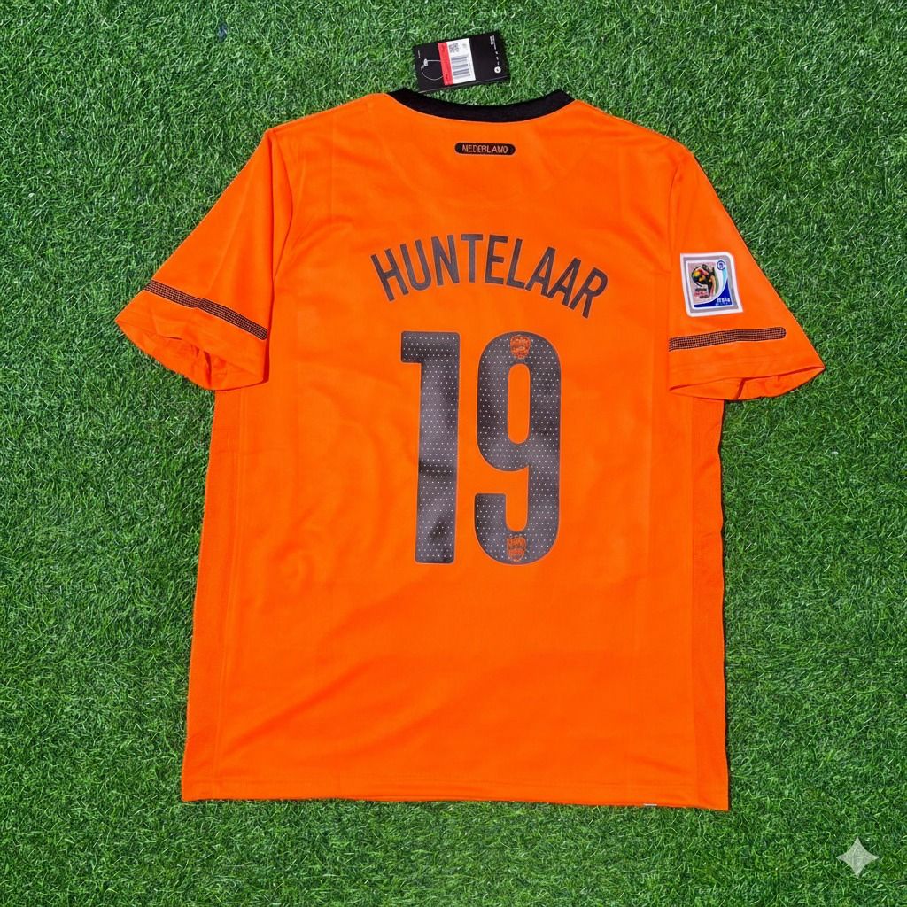 Netherlands 2010 World Cup Klaas Jan Huntelaar Football Jersey front view