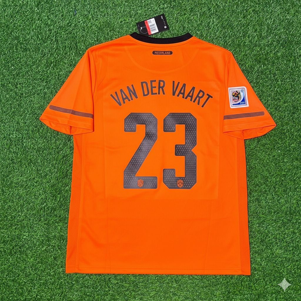 Netherlands 2010 World Cup Rafael van der Vaart Football Jersey front view