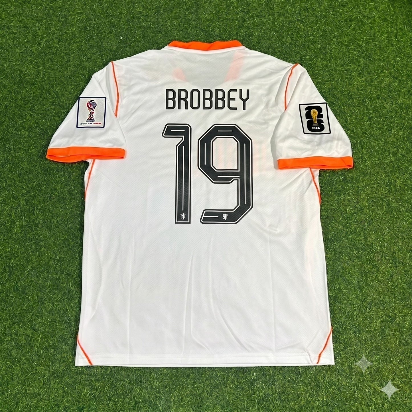 Netherlands 2026 World Cup Brian Brobbey #19 New Season Football Jersey front view