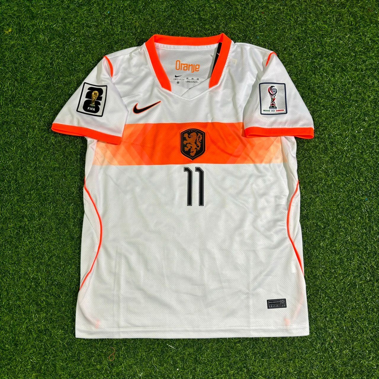 Netherlands 2026 World Cup Cody Gakpo Football Jersey back view