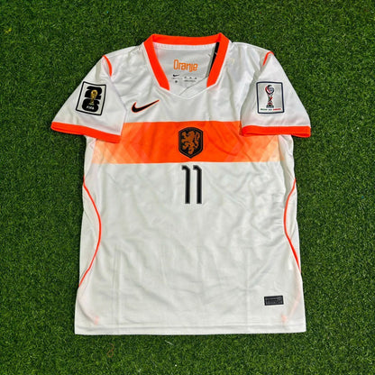 Netherlands 2026 World Cup Cody Gakpo Football Jersey back view