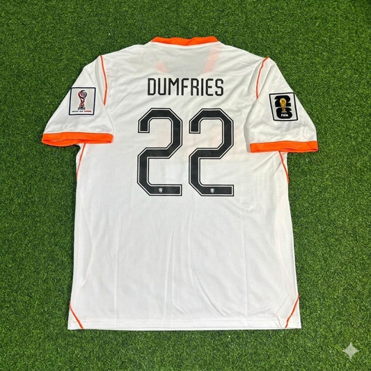 Netherlands 2026 World Cup Denzel Dumfries #22 New Season Football Jersey front view