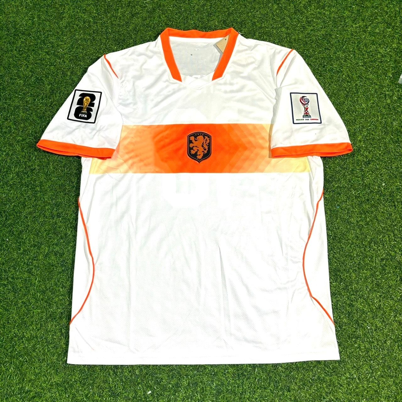Netherlands 2026 World Cup Jan Paul van Hecke #12 New Season Football Jersey back view