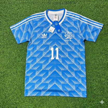 Netherlands Arjen Robben Retro Football Jersey back view