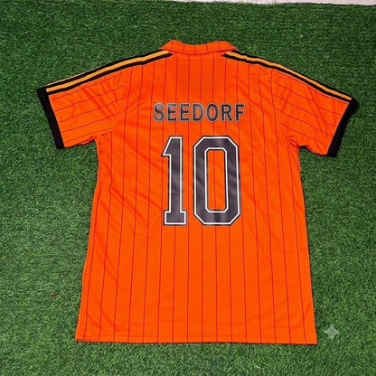 Netherlands Clarence Seedorf Retro Home Football Jersey front view