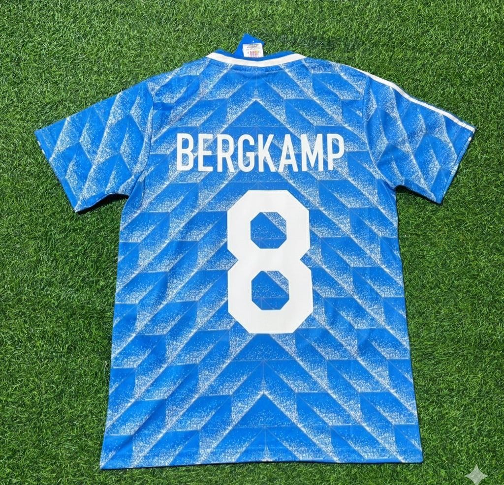 Netherlands Dennis Bergkamp Retro Football Jersey front view