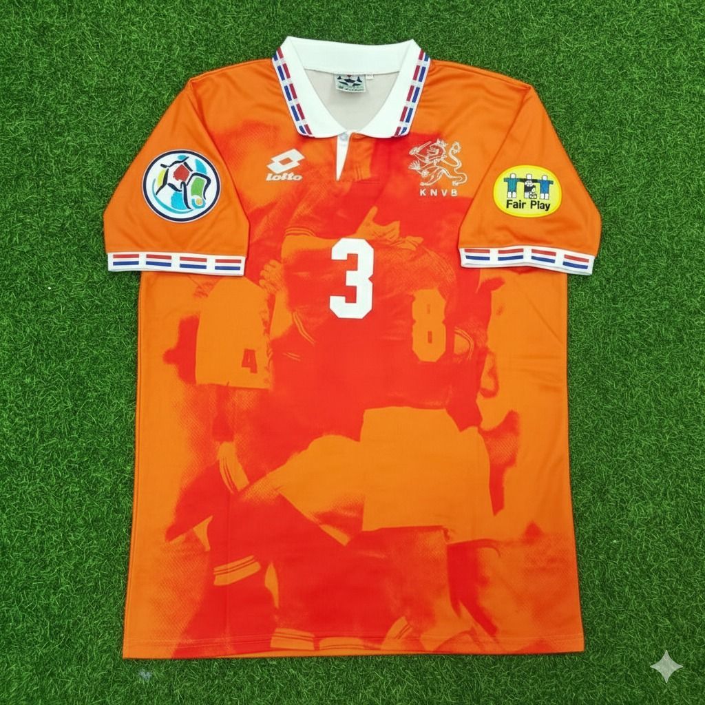 Netherlands EURO 1996 Danny Blind Retro Home Football Jersey back view